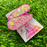 Handmade Resin Hair Clip - Pink Duel Layered Glow In Dark Star Confetti Hair Clip Pair!