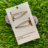 Handmade Resin Hair Clip - Lavender Duel Layered Day Dream Sprinkle Hair Clip Pair!