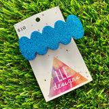 Handmade Resin Hair Clip - Blue Glitter Bubble Hair Clip!