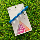 Handmade Resin Hair Clip - Blue Glitter Bubble Hair Clip!