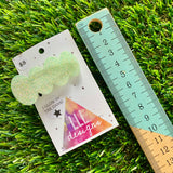 Handmade Resin Hair Clip - Glow In Dark Glitter Bubble Hair Clip!