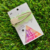 Handmade Resin Hair Clip - Glow In Dark Glitter Bubble Hair Clip!