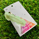 Handmade Resin Hair Clip - Glow In Dark Glitter Bubble Hair Clip!