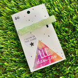Handmade Resin Hair Clip - Glow In Dark Bar Hair Clip!