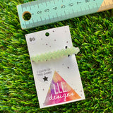 Handmade Resin Hair Clip - Glow In Dark Zig Zag Bar Hair Clip!