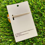 Handmade Resin Hair Clip - Orange Multi Glitter Nebula Hair Clip!