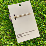 Handmade Resin Hair Clip - Lavender Multi Glitter Squiggle Hair Clip!