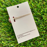 Handmade Resin Hair Clip - Neon Glitter Pink Bubble Hair Clip!