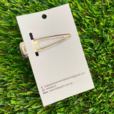 Handmade Resin Hair Clip - Purple Multi Glitter Puffy Cloud Hair Clip!