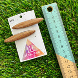 Handmade Resin Hair Clip - Glitter Gold Rounded Edge Bar Hair Clip Pair!