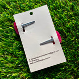 Handmade Resin Hair Clip - Regular Pink - Large Regular Bow Hair Clip Pair!