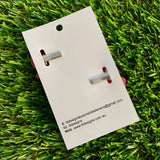 Handmade Resin Hair Clip - Regular Pink - Medium Chunky Bow Hair Clip Pair!