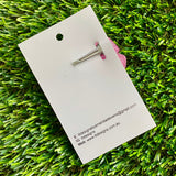 Handmade Resin Hair Clip - Pale Pink - Large Chunky Bow Hair Clip!