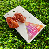 Handmade Resin Hair Clip - Glitter Red - Large Chunky Bow Hair Clip!