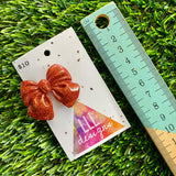 Handmade Resin Hair Clip - Glitter Red - Large Chunky Bow Hair Clip!