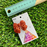 Handmade Resin Hair Clip - Glitter Red - Large Chunky Bow Hair Clip!