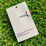 Handmade Resin Hair Clip - Glitter Deep Pink - Large Regular Bow Hair Clip!