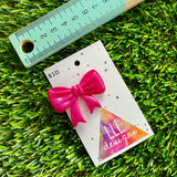 Handmade Resin Hair Clip - Deep Pink - Large Regular Bow Hair Clip!