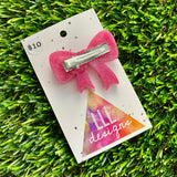 Handmade Resin Hair Clip - Pale Pink - Large Regular Bow Hair Clip!