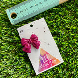 Handmade Resin Hair Clip - Glitter Deep Pink - Medium Chunky Bow Hair Clip!