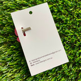 Handmade Resin Hair Clip - Neon Glitter Pink - Medium Chunky Bow Hair Clip!