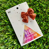 Handmade Resin Hair Clip - Glitter Red - Medium Chunky Bow Hair Clip!