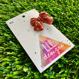 Handmade Resin Hair Clip - Glitter Red - Medium Chunky Bow Hair Clip!