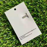 Handmade Resin Hair Clip - Glitter Silver - Small Chunky Bow Hair Clip!