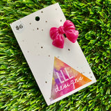 Handmade Resin Hair Clip - Regular Pink - Small Chunky Bow Hair Clip!