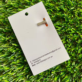 Handmade Resin Hair Clip - Orange - Small Chunky Bow Hair Clip!