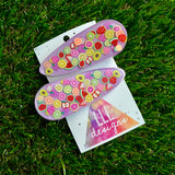 Resin Hair clip - Lavender Fruit Slice Hair Clip Pair!