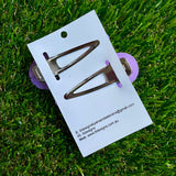 Resin Hair clip - Lavender Fruit Slice Hair Clip Pair!