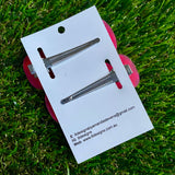 Resin Hair Clip - Watermelon Red Bubble Hair Clip Pair Featuring Hand Placed Rainbow Sweets!