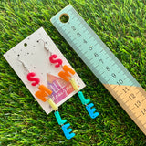 Resin Earrings - Smile Dangle Earrings Featuring a Hook Top!