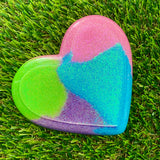 Resin Heart Tray - Glitter Neon Vibrant! Brighten Up Your Life with this Bold and Fun Piece!