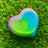 Resin Heart Dish - Glitter Neon Vibrant! Brighten Up Your Life with this Bold and Fun Piece!