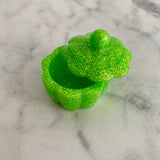 Resin Jewellery Jar - Glitter Green! Perfect for Keeping your Favourite Piece of Jewellery!