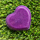 Resin Heart Dish - Three Tone Glitter Purple Featuring a Pastel Purple Border! Brighten Up Your Life with this Bold and Fun Piece!
