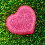 Resin Heart Dish - Three Tone Glitter Pink Featuring a Pastel Pink Border! Brighten Up Your Life with this Bold and Fun Piece!
