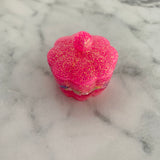 Resin Jewellery Jar - Two Tone Glitter Neon Pink with Rainbow Sprinkles! Perfect for Keeping your Favourite Piece of Jewellery!
