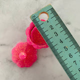 Resin Jewellery Jar - Two Tone Glitter Neon Pink with Rainbow Sprinkles! Perfect for Keeping your Favourite Piece of Jewellery!