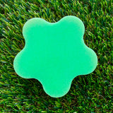 Resin Wiggle Tray - Two Tone Glitter Neon Green and Glitter Neon Pink Border Featuring Hand Placed Smiley Faces!