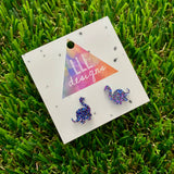 Bobby Brontosaurus Stud Earrings. Dino Earrings. Dinosaur Earrings. Life's too short to wear boring Jewellery. Quirky Earrings. Fun Earrings