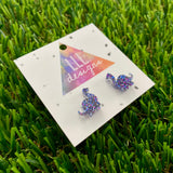 Bobby Brontosaurus Stud Earrings. Dino Earrings. Dinosaur Earrings. Life's too short to wear boring Jewellery. Quirky Earrings. Fun Earrings