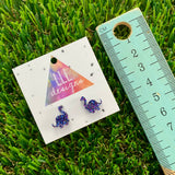Bobby Brontosaurus Stud Earrings. Dino Earrings. Dinosaur Earrings. Life's too short to wear boring Jewellery. Quirky Earrings. Fun Earrings