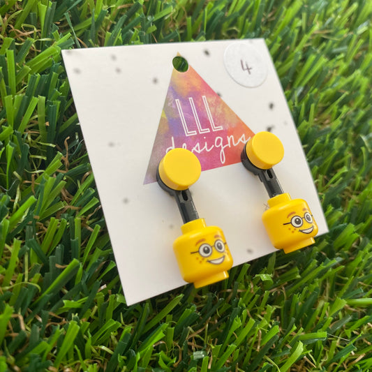 Brick Head Earrings - #4 Brainiac Brian
