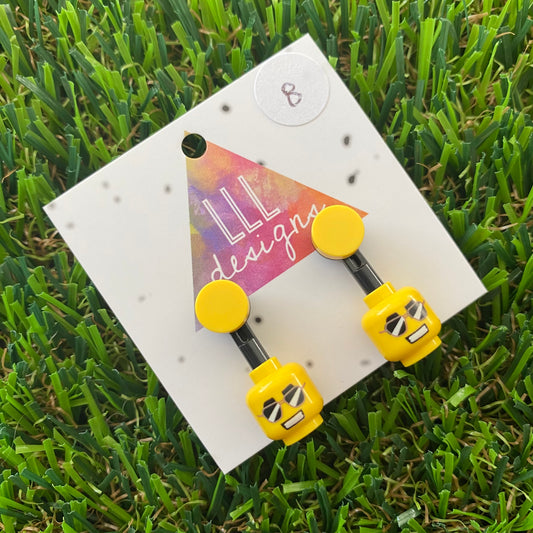 Brick Head Earrings - #8 Cool Calm Carlos