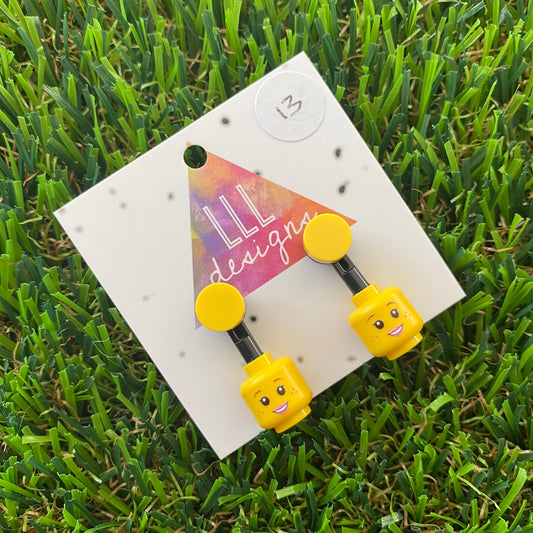 Brick Head Earrings - #13 Whimsical Wendy