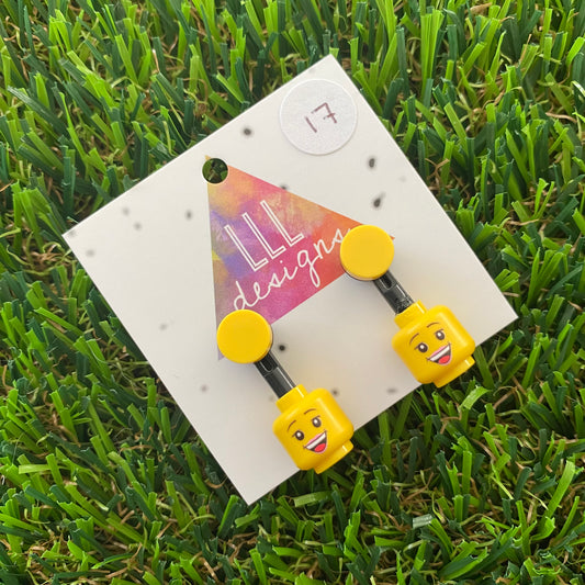 Brick Head Earrings - #17 Happy Harriet