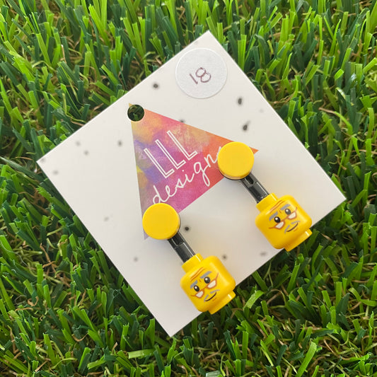 Brick Head Earrings - #18 Wise Winston